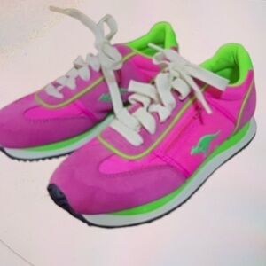 kangaROOS Neon Pink and Green Sneakers